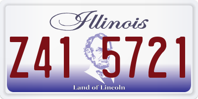 IL license plate Z415721