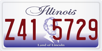 IL license plate Z415729
