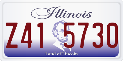 IL license plate Z415730