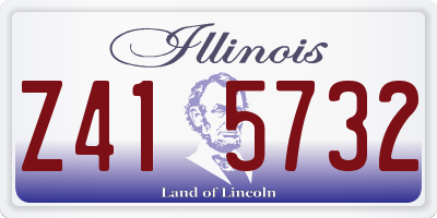 IL license plate Z415732