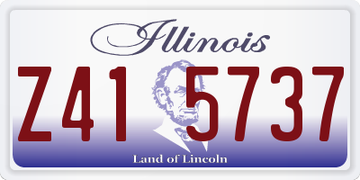 IL license plate Z415737