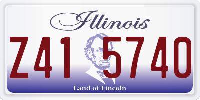 IL license plate Z415740