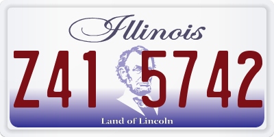 IL license plate Z415742