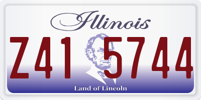 IL license plate Z415744