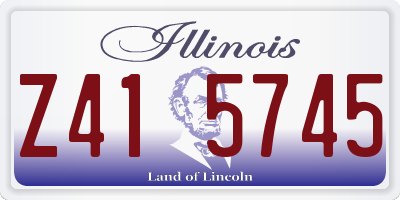 IL license plate Z415745