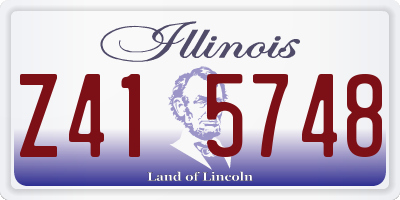 IL license plate Z415748