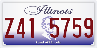 IL license plate Z415759