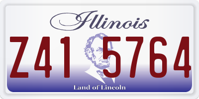IL license plate Z415764