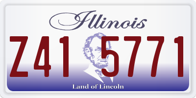 IL license plate Z415771