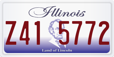 IL license plate Z415772
