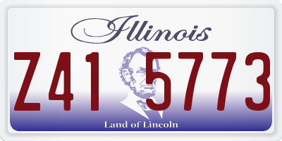 IL license plate Z415773