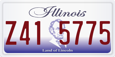 IL license plate Z415775