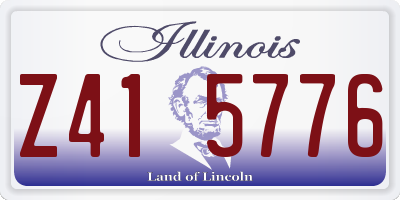 IL license plate Z415776