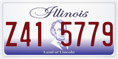 IL license plate Z415779