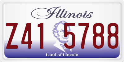 IL license plate Z415788