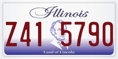 IL license plate Z415790