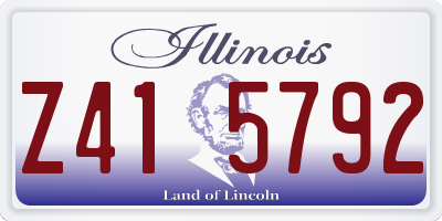 IL license plate Z415792