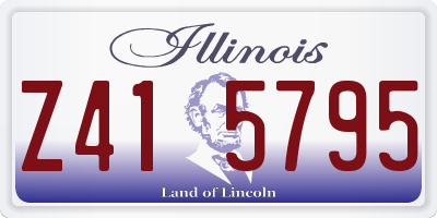 IL license plate Z415795