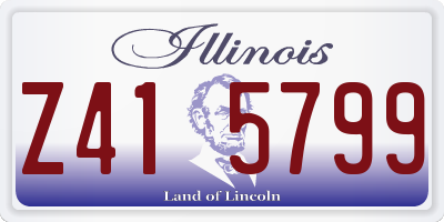IL license plate Z415799