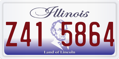 IL license plate Z415864