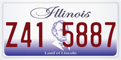 IL license plate Z415887