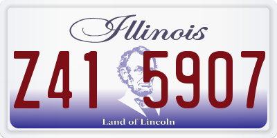 IL license plate Z415907