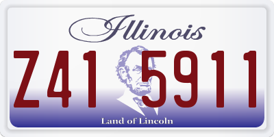 IL license plate Z415911