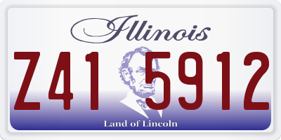 IL license plate Z415912