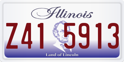 IL license plate Z415913