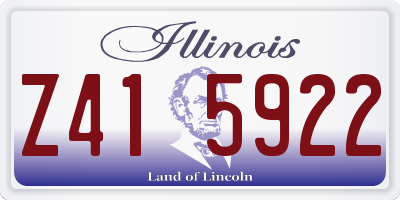 IL license plate Z415922