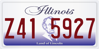 IL license plate Z415927