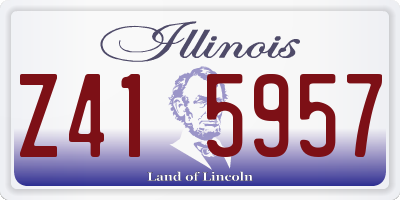 IL license plate Z415957