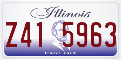 IL license plate Z415963