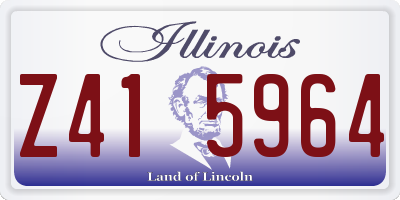 IL license plate Z415964