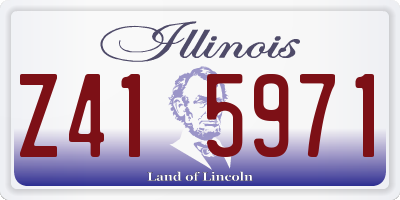 IL license plate Z415971