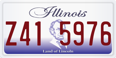 IL license plate Z415976