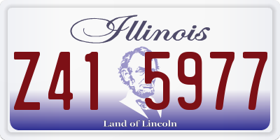 IL license plate Z415977