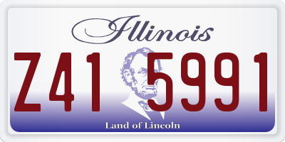 IL license plate Z415991