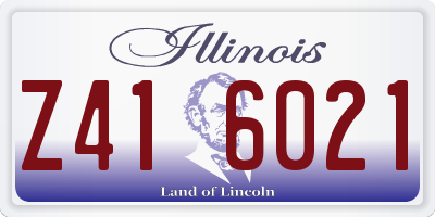 IL license plate Z416021
