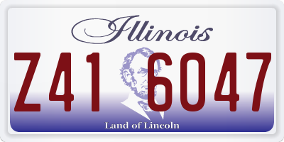 IL license plate Z416047