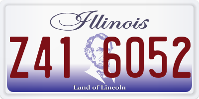 IL license plate Z416052