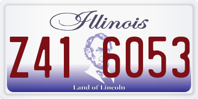 IL license plate Z416053