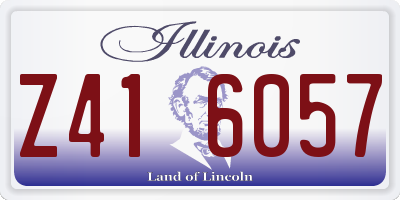 IL license plate Z416057