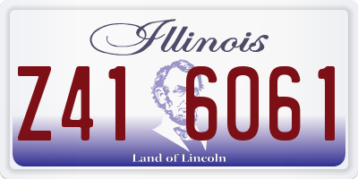 IL license plate Z416061