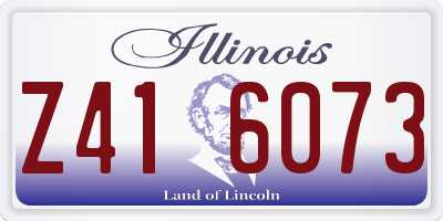 IL license plate Z416073