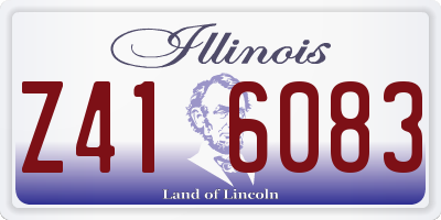 IL license plate Z416083