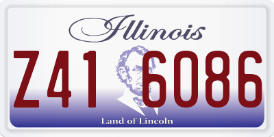 IL license plate Z416086
