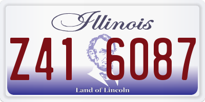 IL license plate Z416087