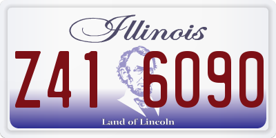 IL license plate Z416090