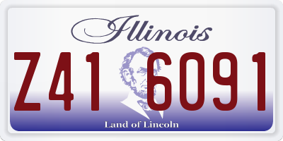 IL license plate Z416091